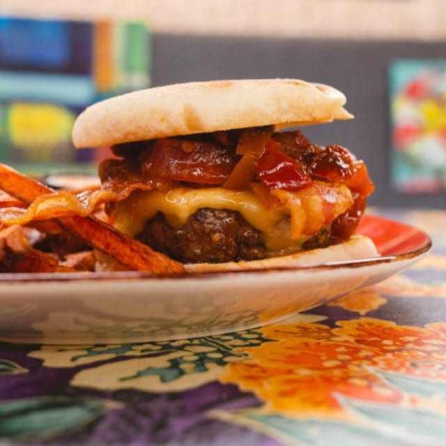 The Fire "Works" Burger.